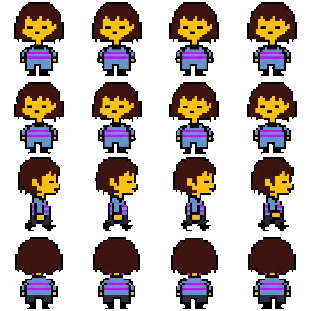 Frisk movement sprite