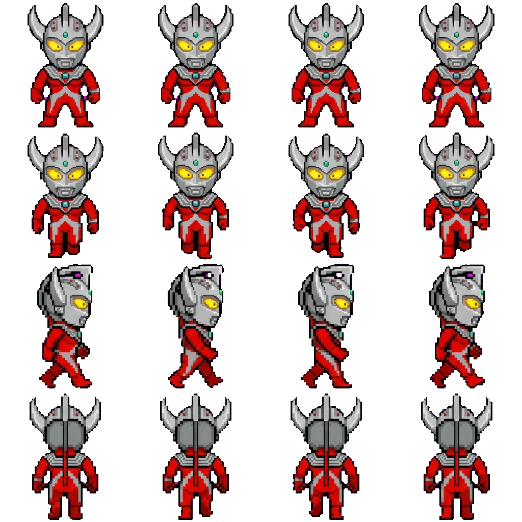 Ultraman Taro movement sprite