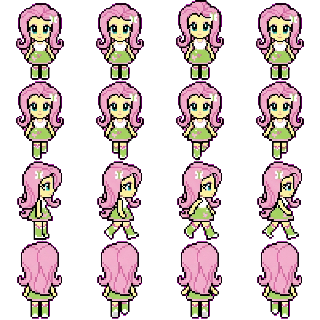 Fluttershy movement sprite