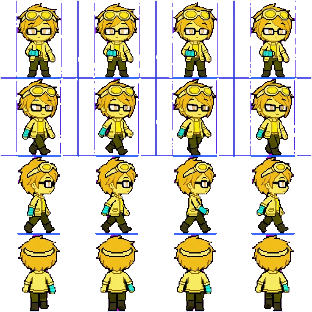 Yellow movement sprite