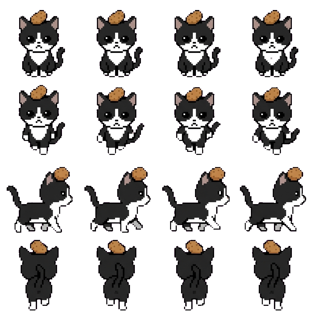 Mama cat movement sprite