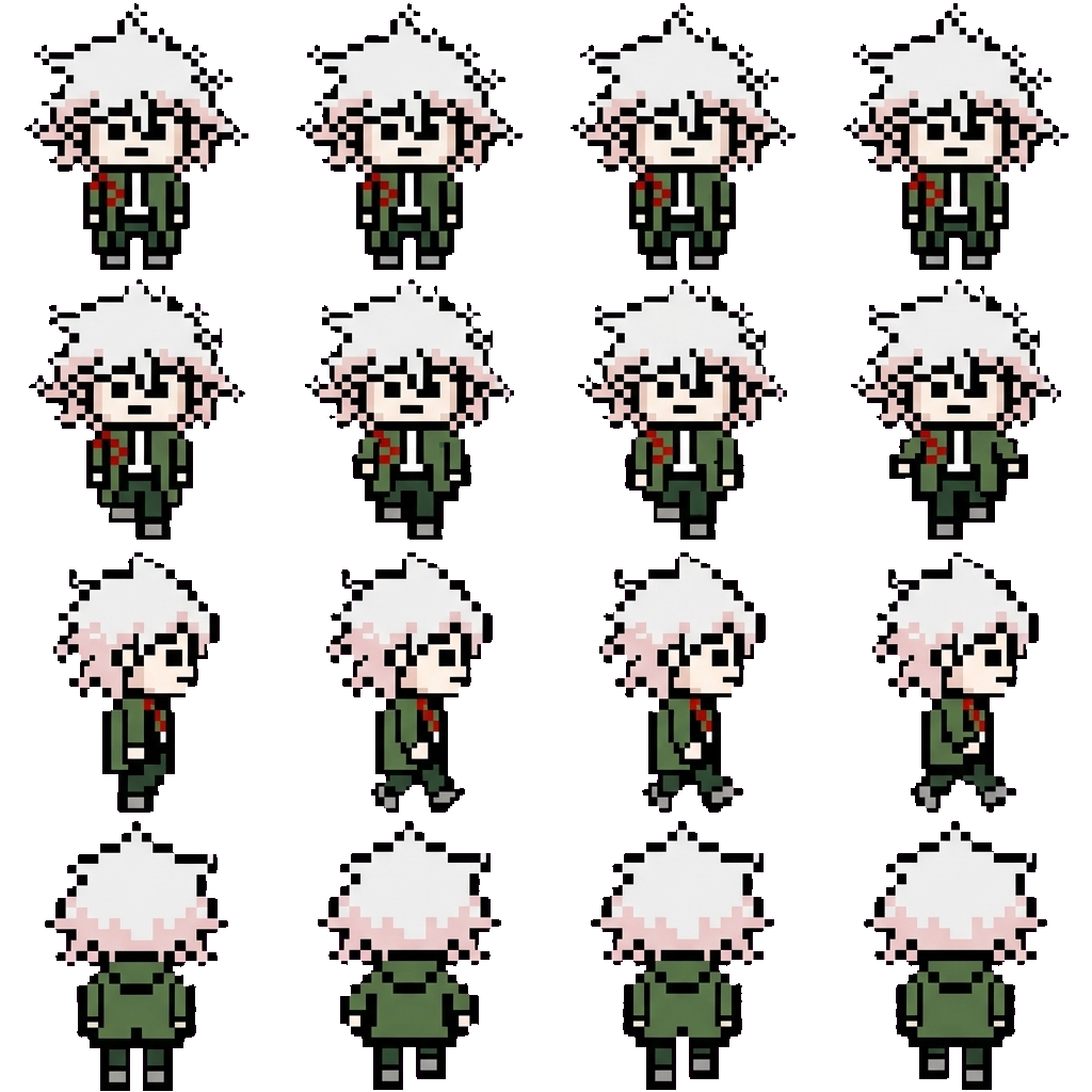 Nagito Komaeda movement sprite