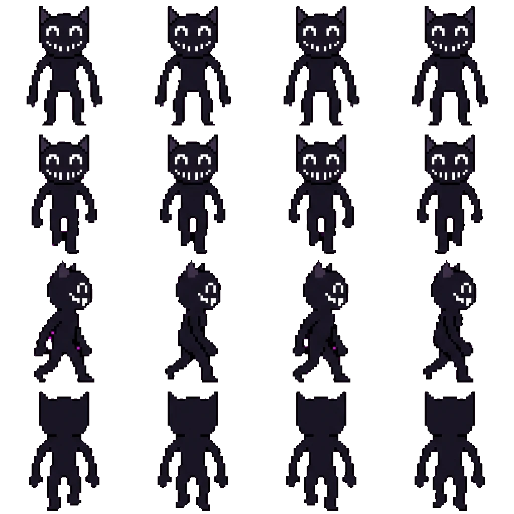 Cartoon Cat movement sprite