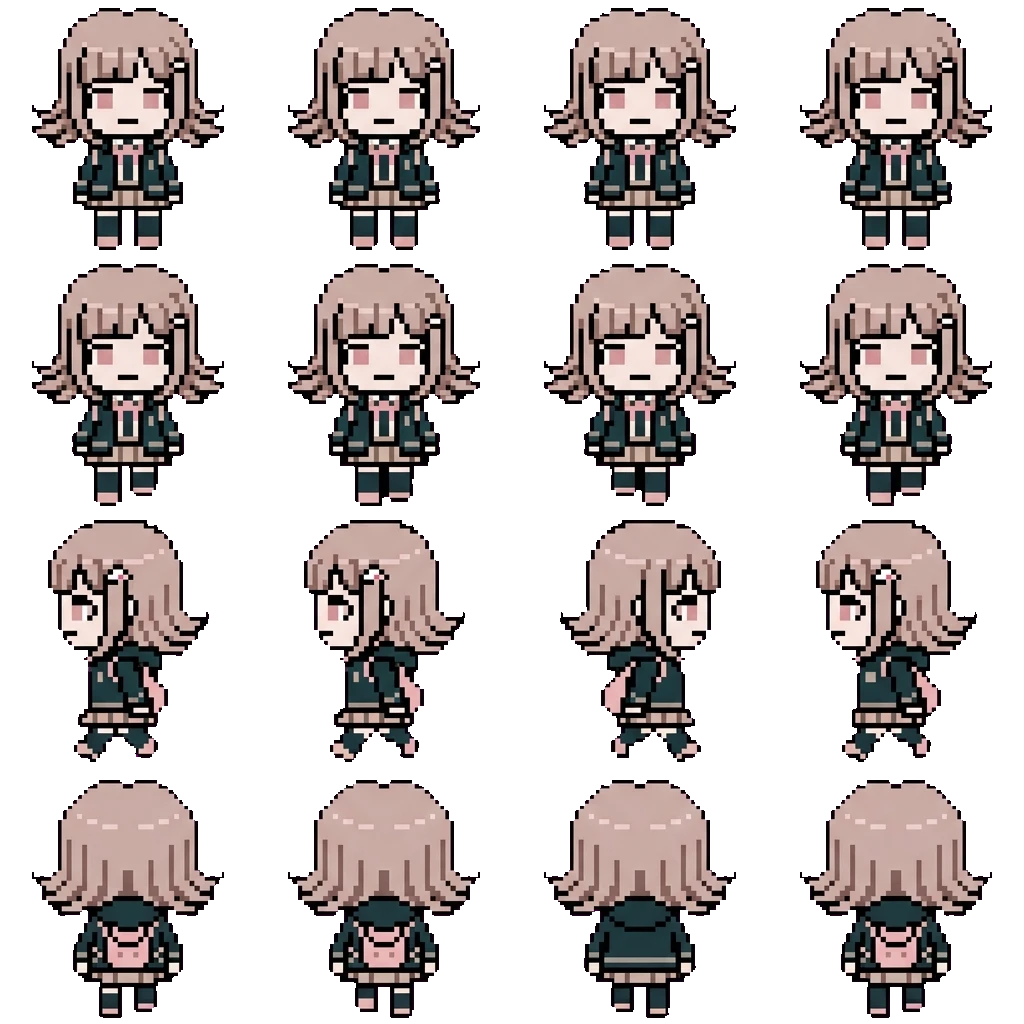 Chiaki Nanami movement sprite