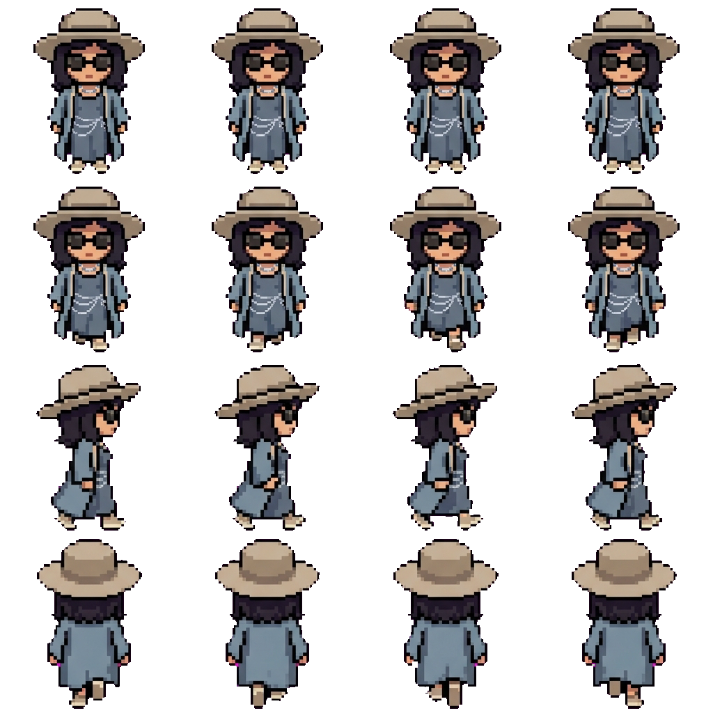 Dina movement sprite