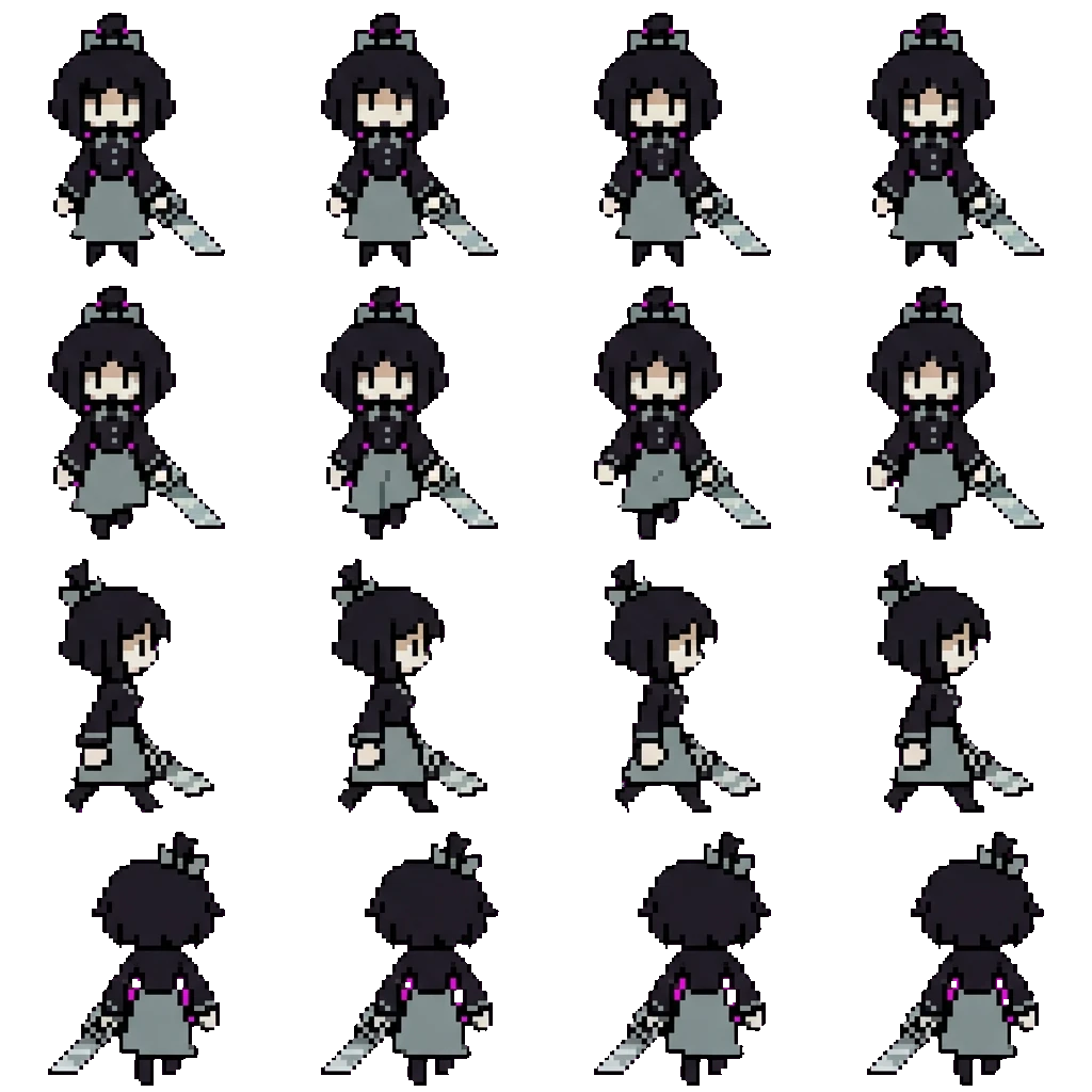 Miss Bloomie movement sprite