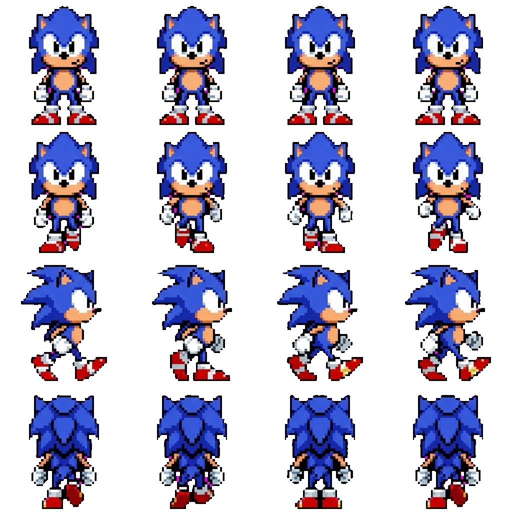 Sonic El Erizo movement sprite