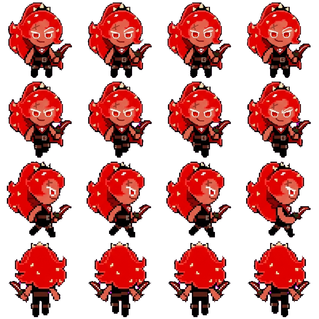 Chili pepper cookie movement sprite
