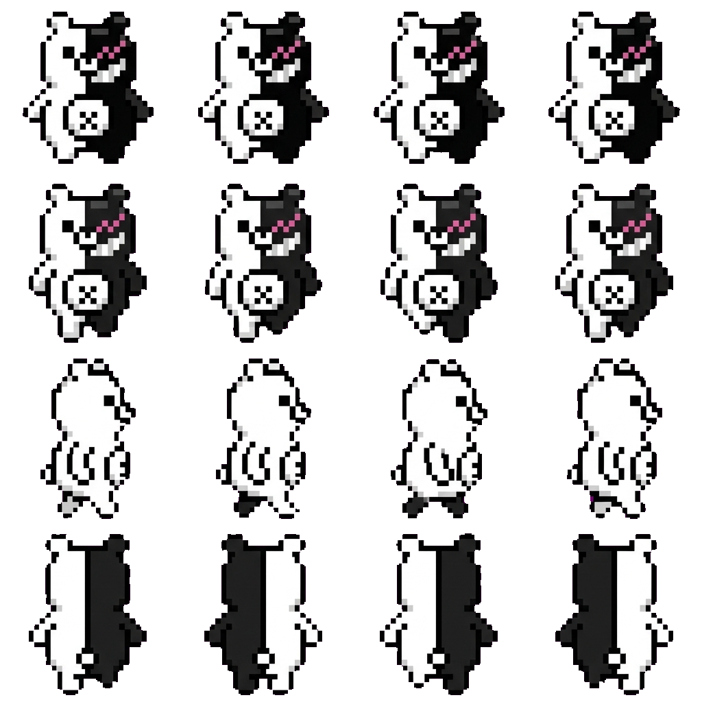 Монокума movement sprite