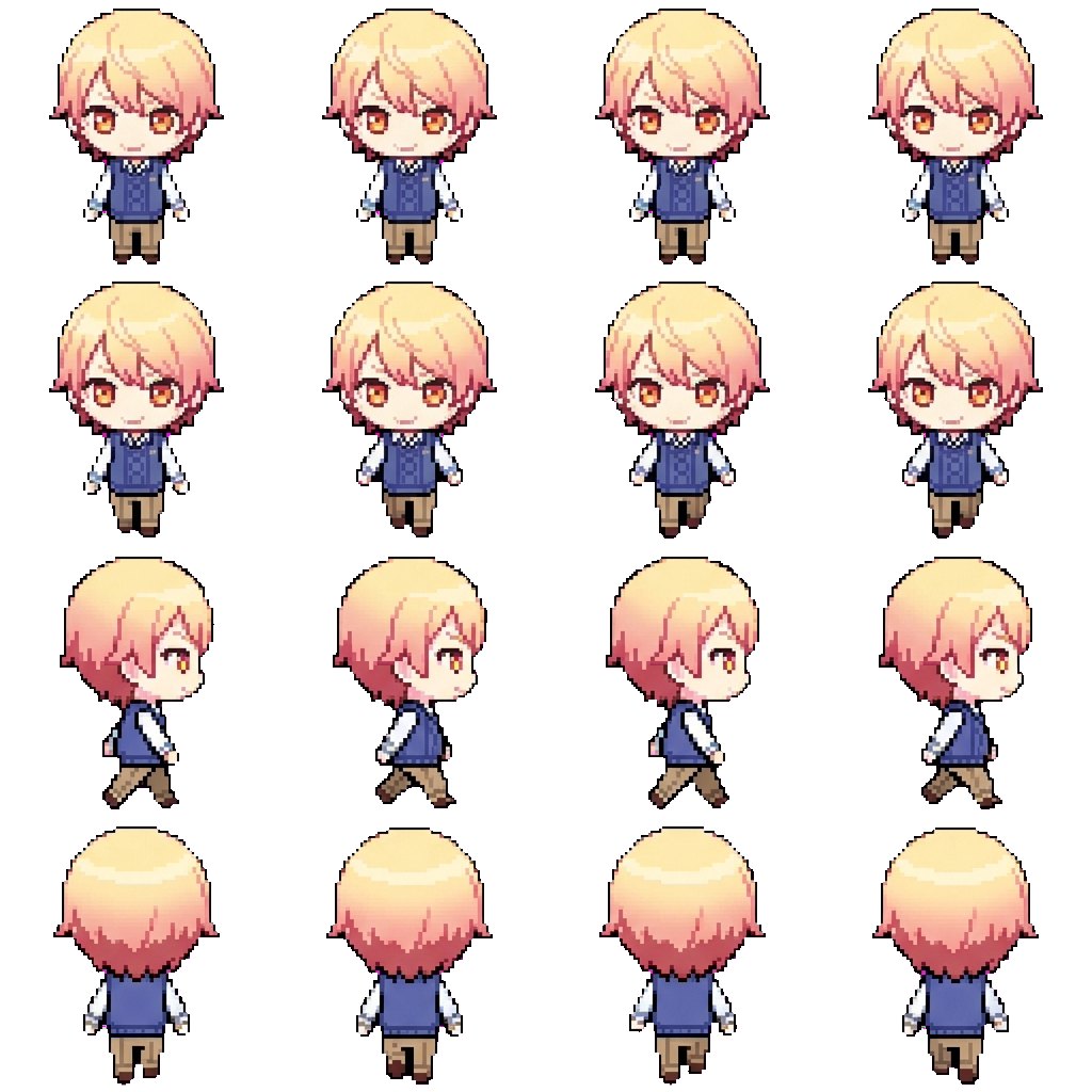 Tsukasa movement sprite