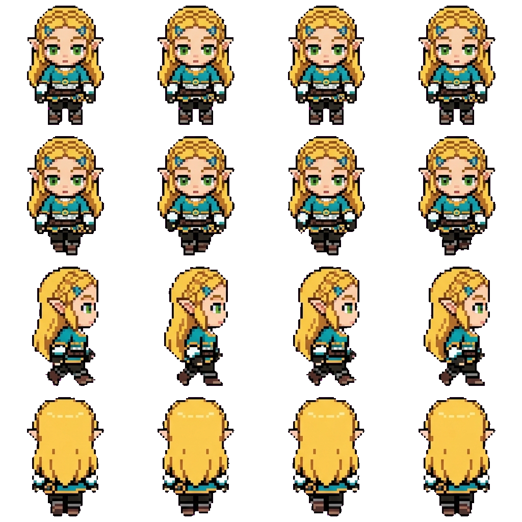 Zelda movement sprite