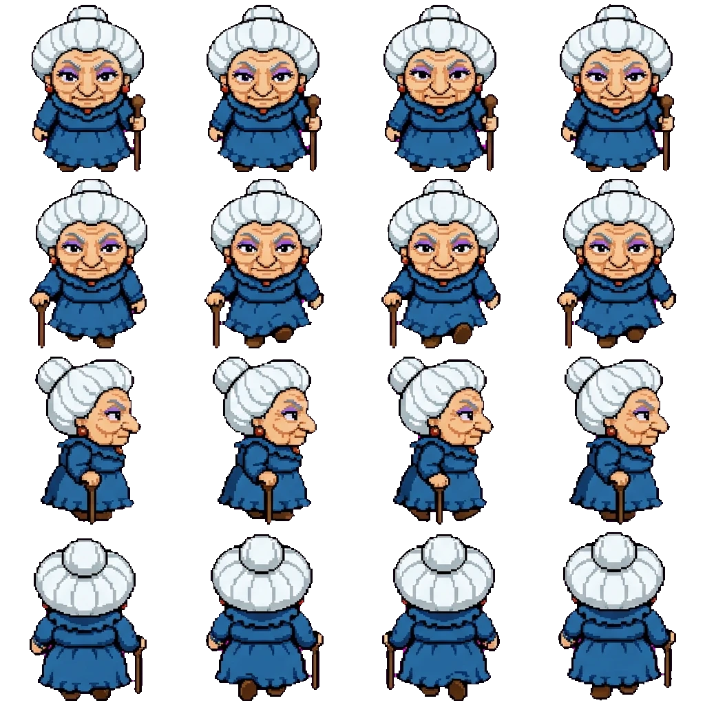 Yubaba movement sprite