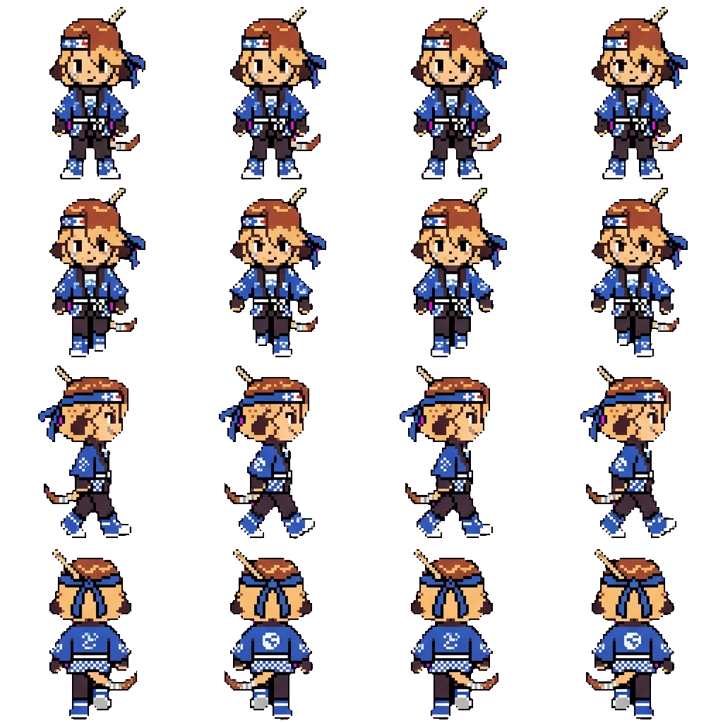 Osaka movement sprite