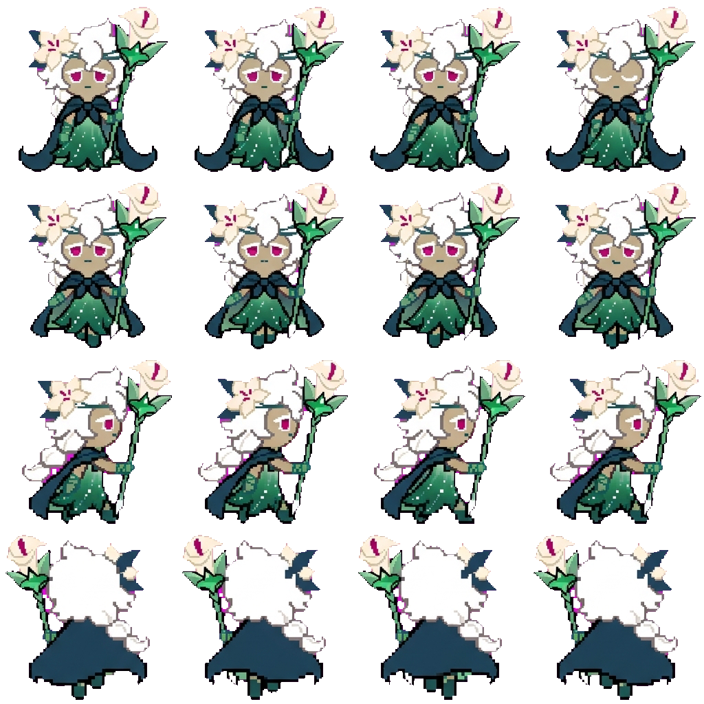 White lily cookie movement sprite