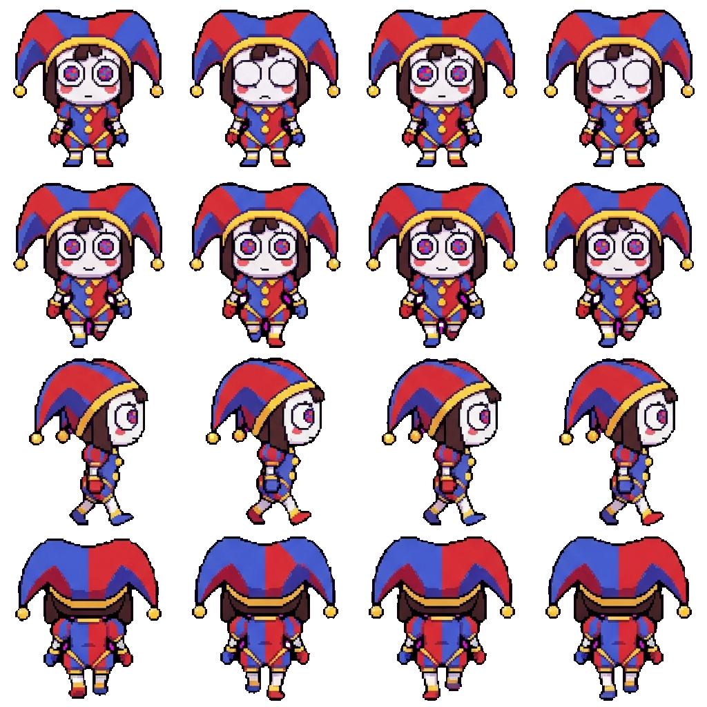Pomni movement sprite