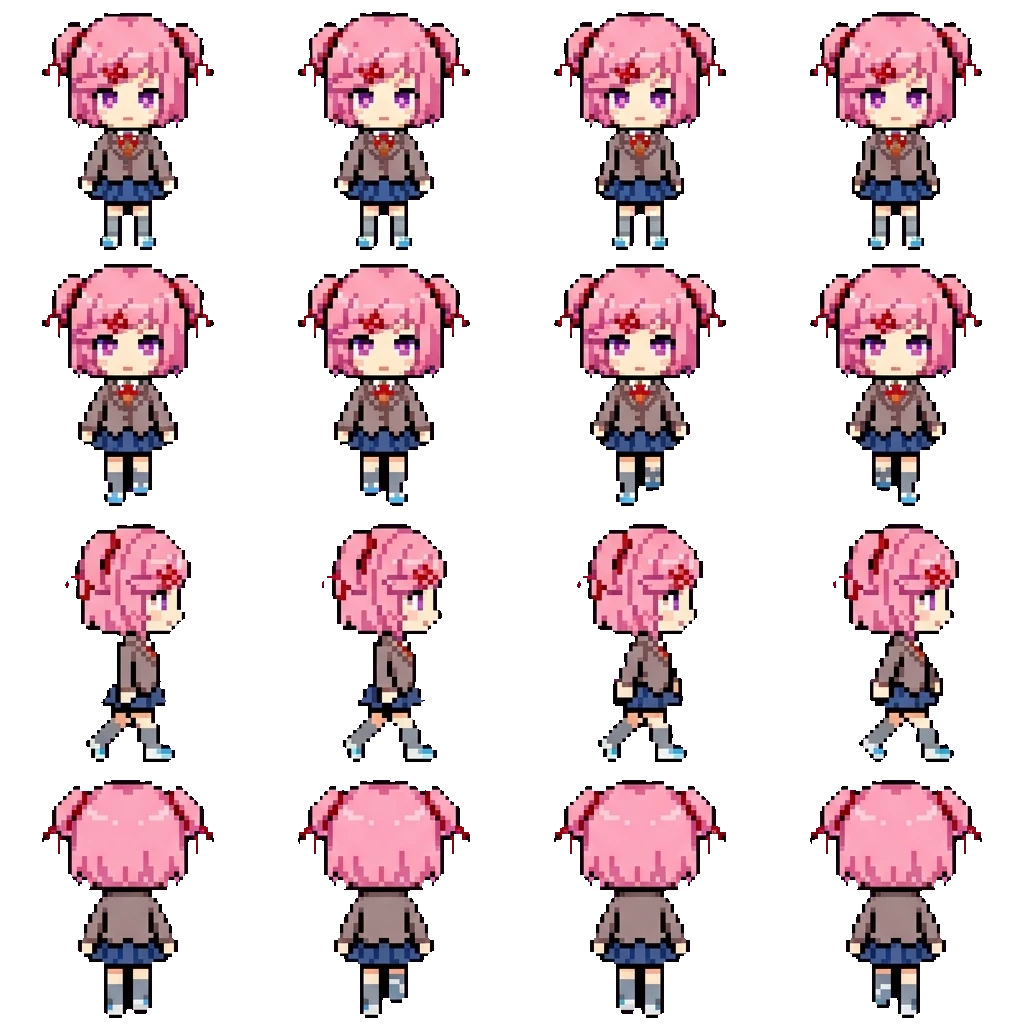 Natsuki movement sprite