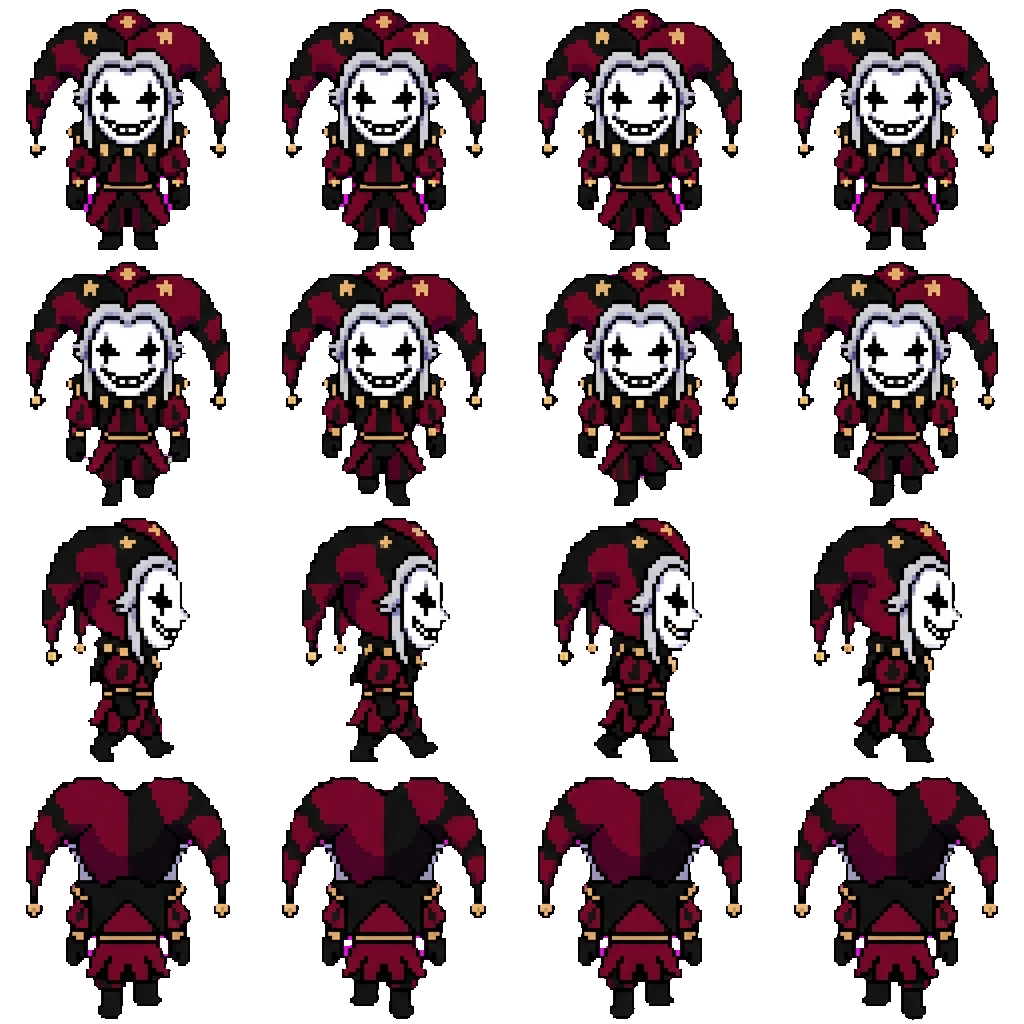 Pierrot movement sprite