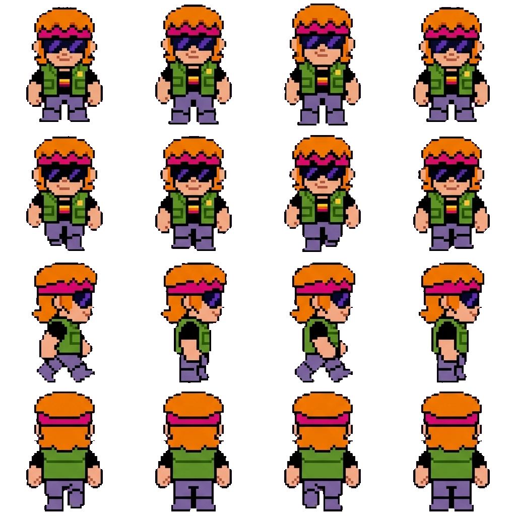 Buster movement sprite