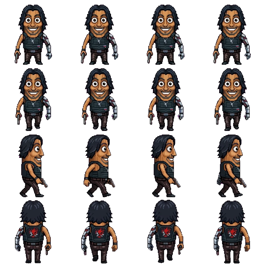 Tung Tung Silverhand movement sprite