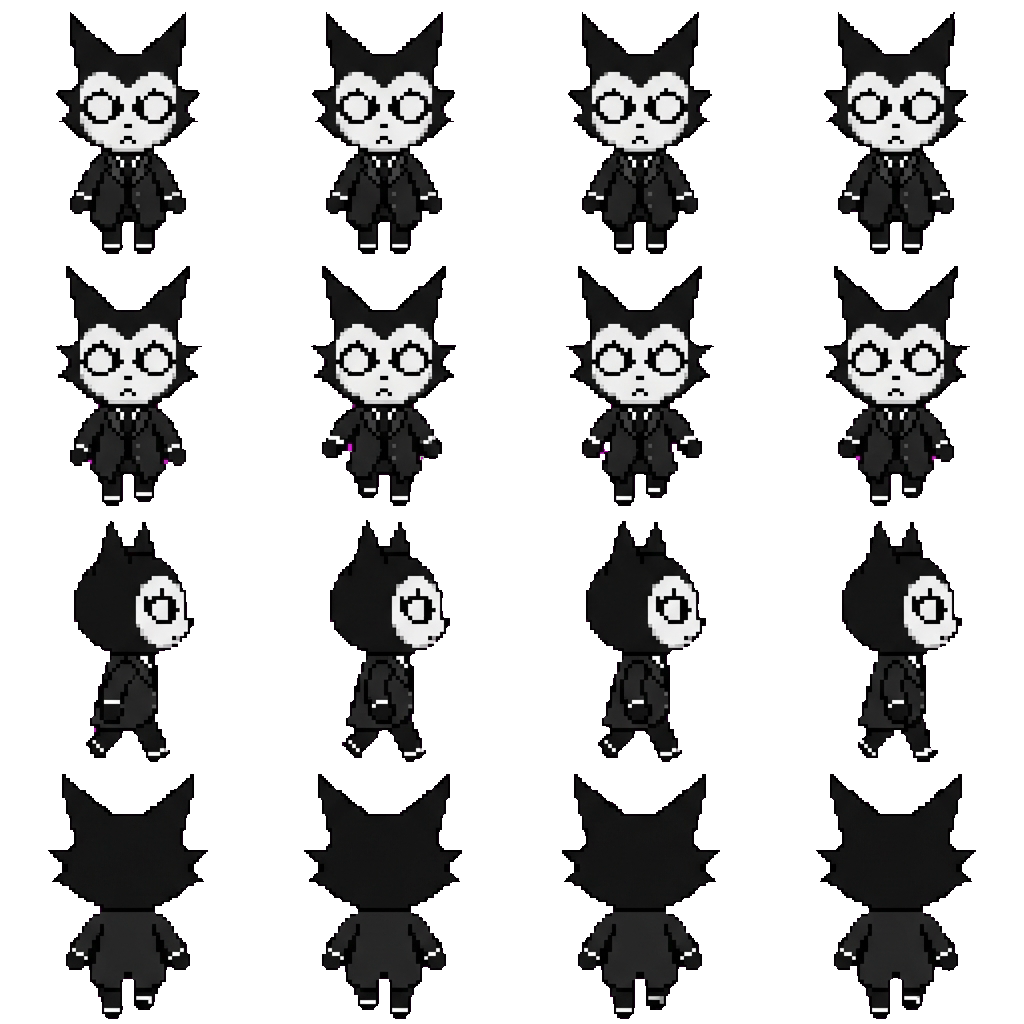 Noir Secret Agent movement sprite