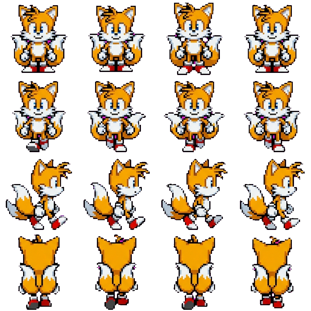 Tails movement sprite