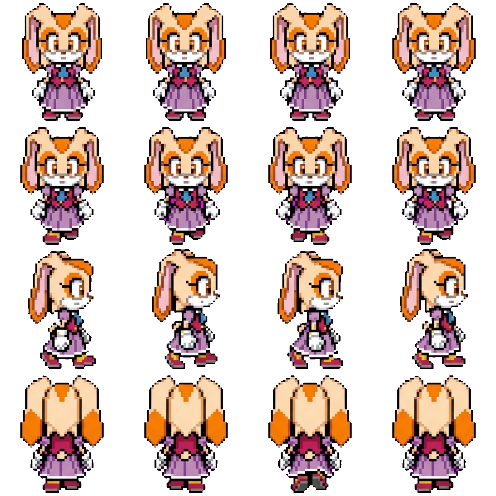 Vainilla The Rabbit movement sprite