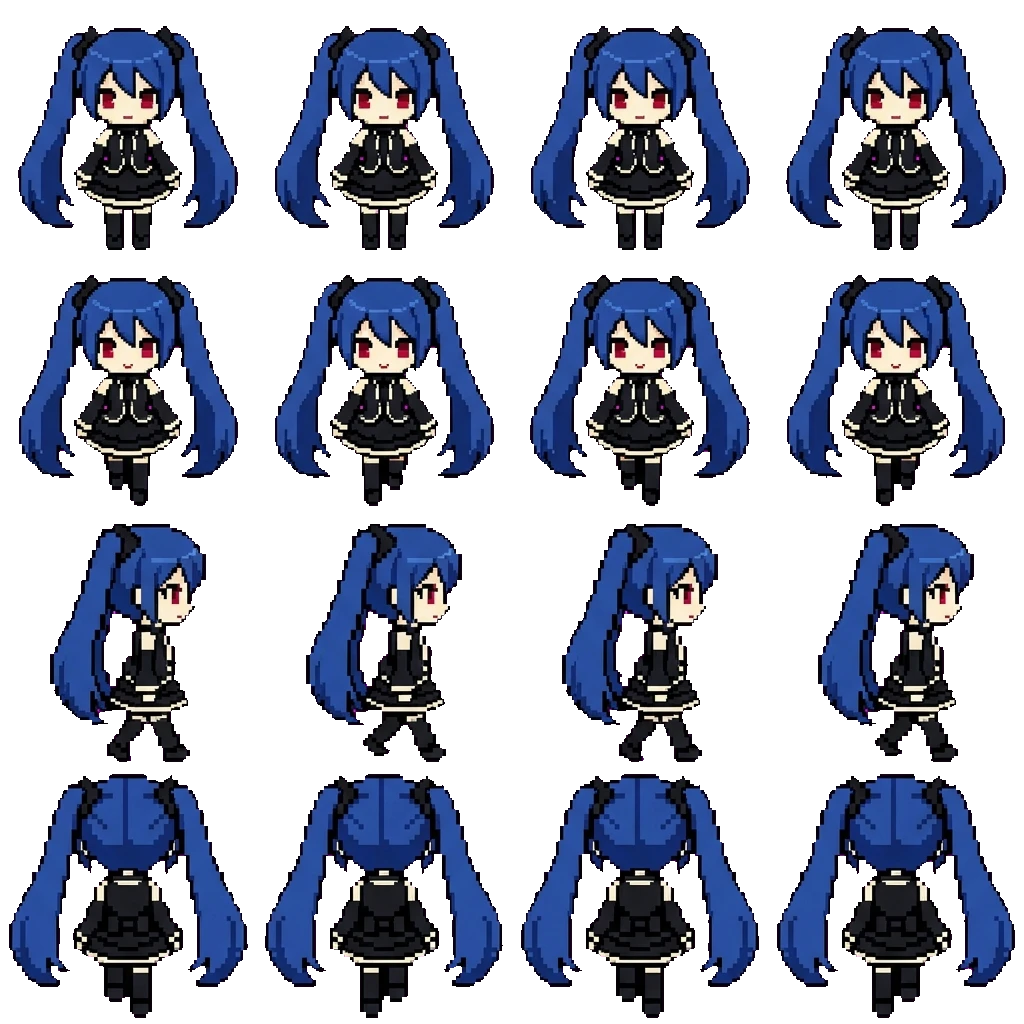 Infinity Miku movement sprite