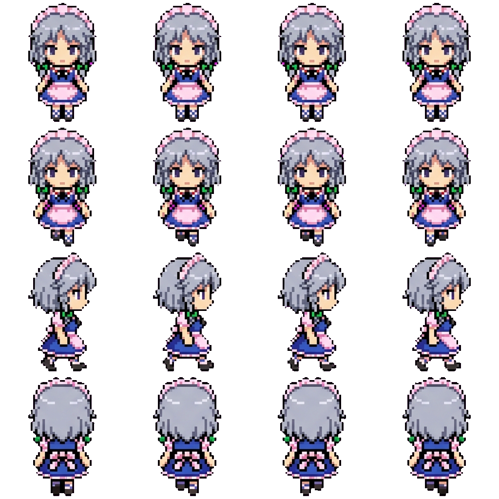 Sakuya Izayoi movement sprite
