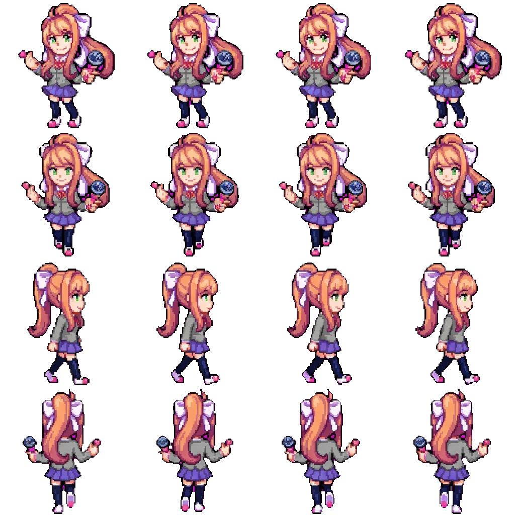 Monika movement sprite