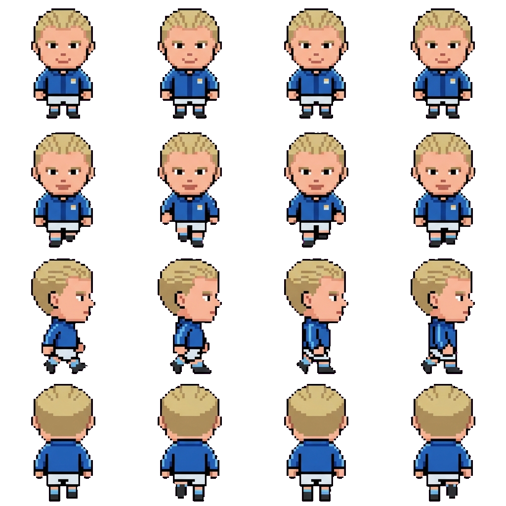 Erling Halaand movement sprite