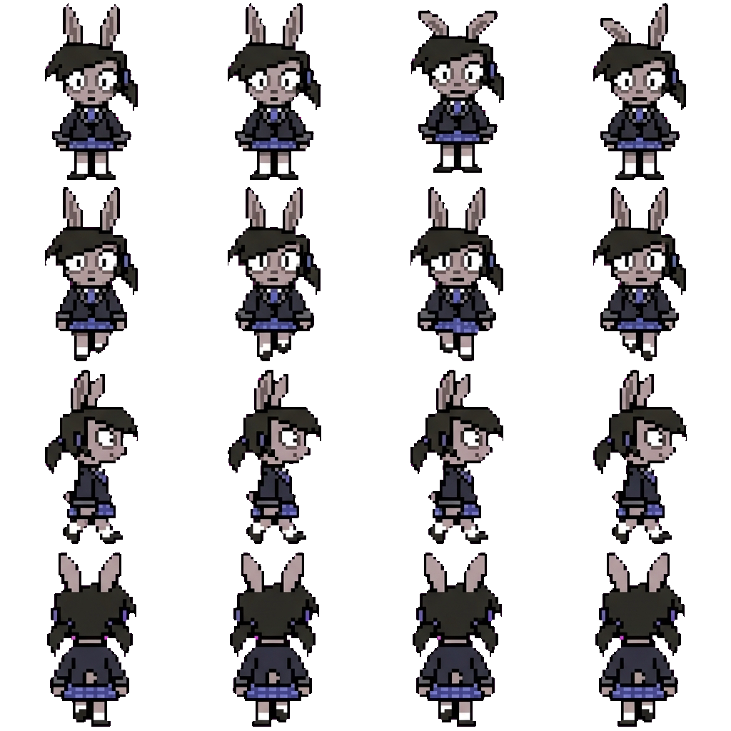 Megan movement sprite