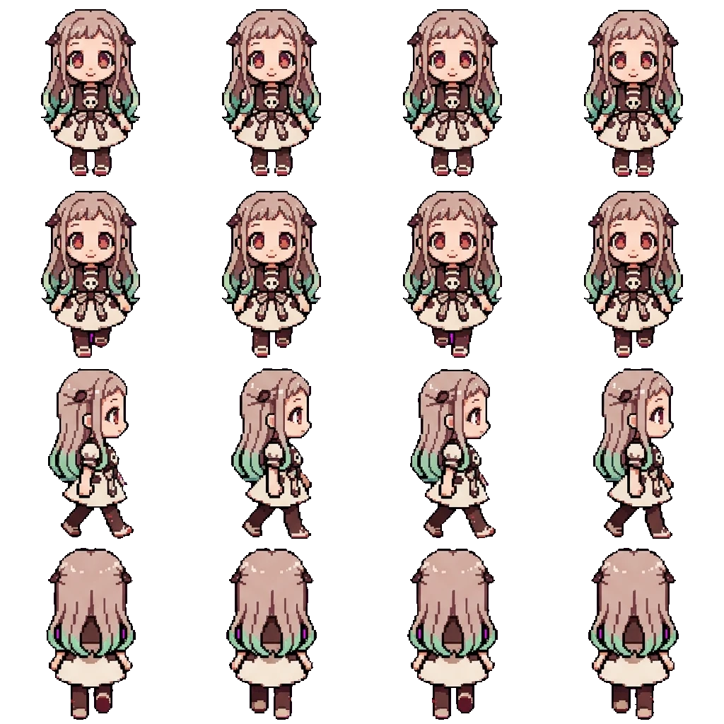 Yashiro Nene movement sprite