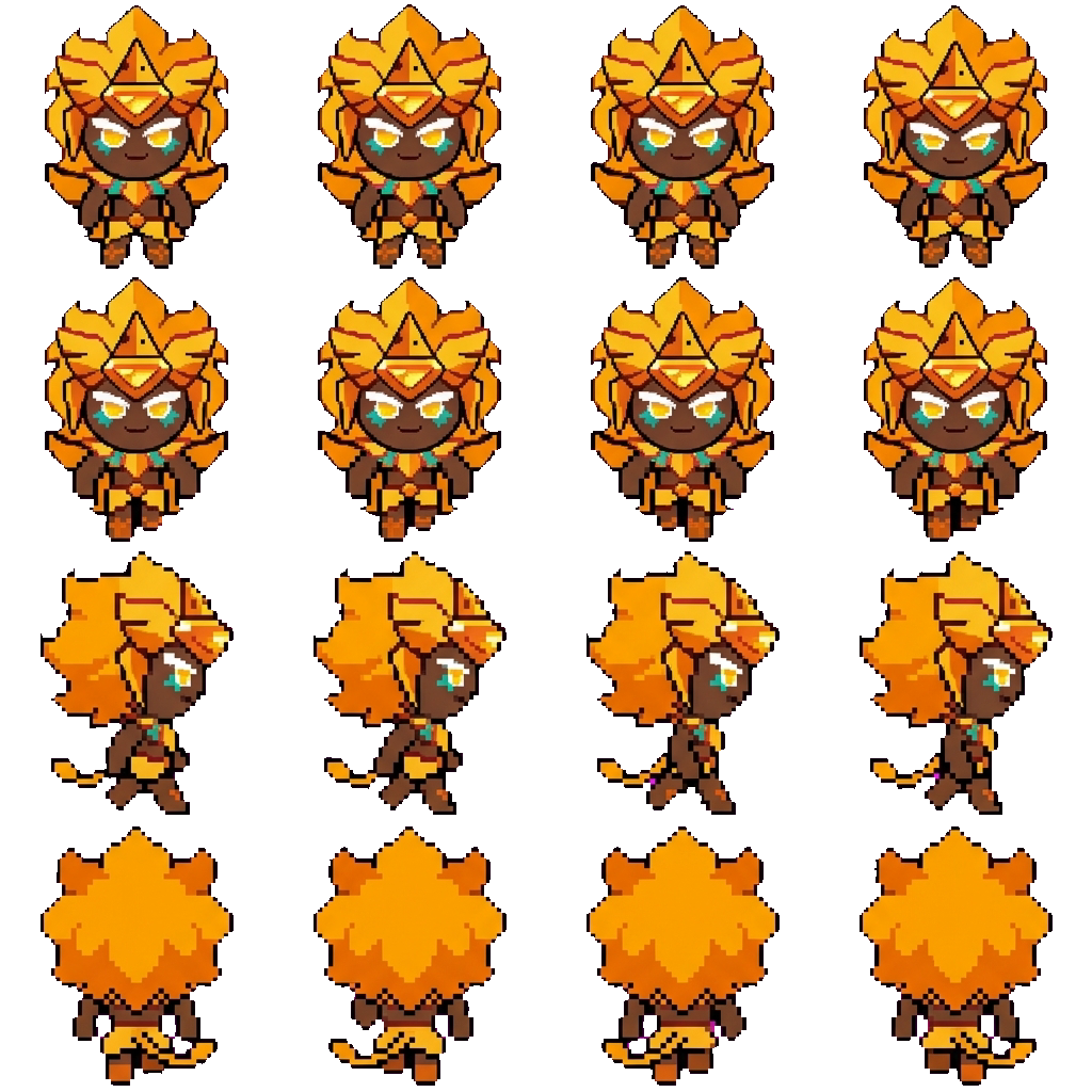 Golden Cheese Cookie movement sprite