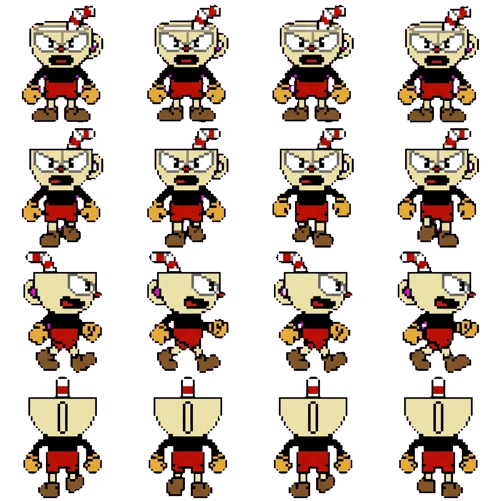 Cuphead The Cup movement sprite