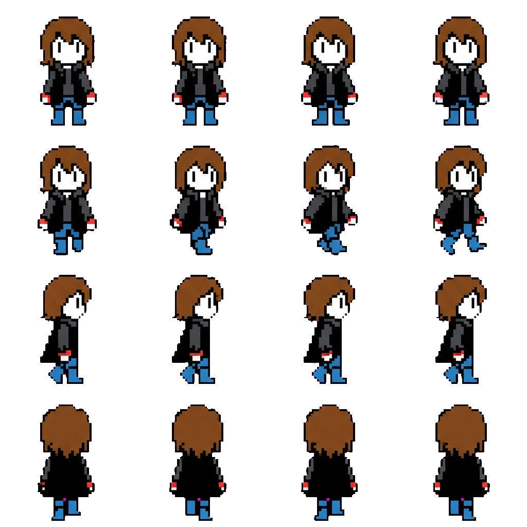 Brick Thrower Person movement sprite