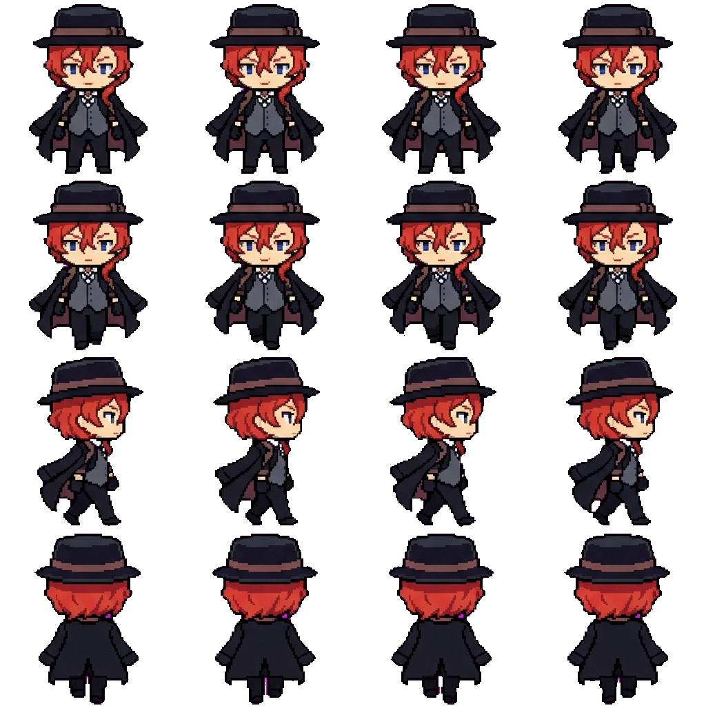 Chuuya Nakahara movement sprite