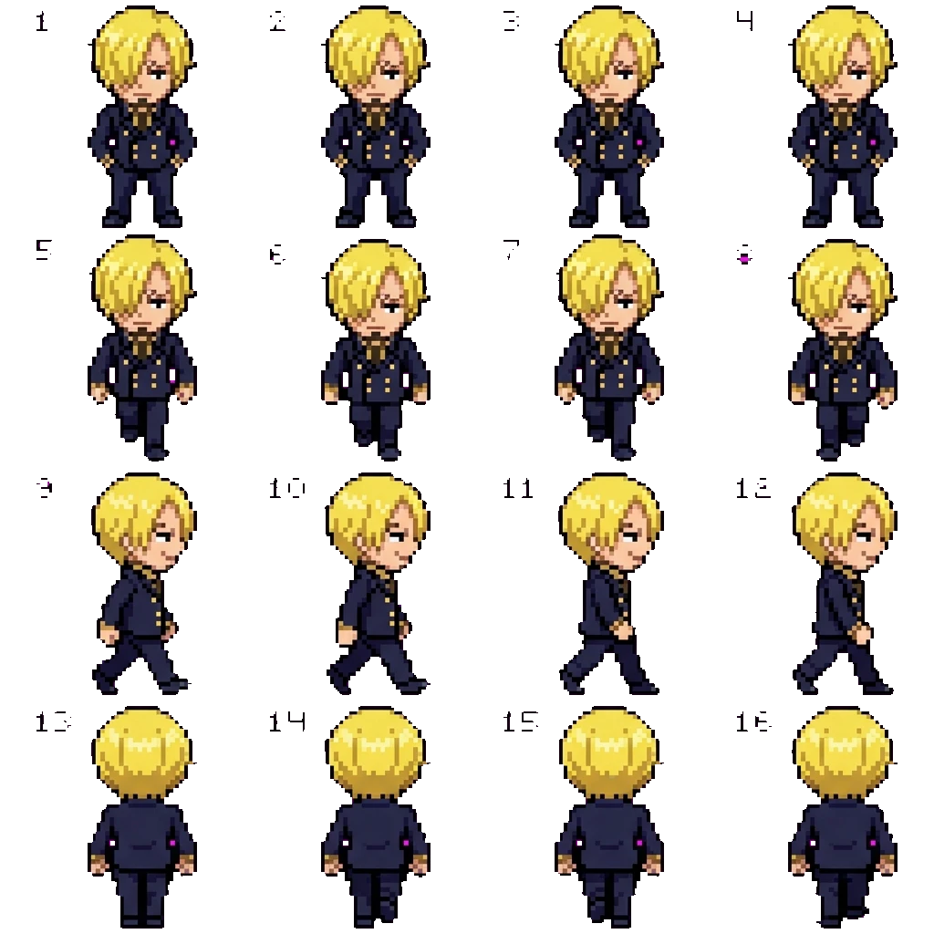 Vinsmoke Sanji movement sprite