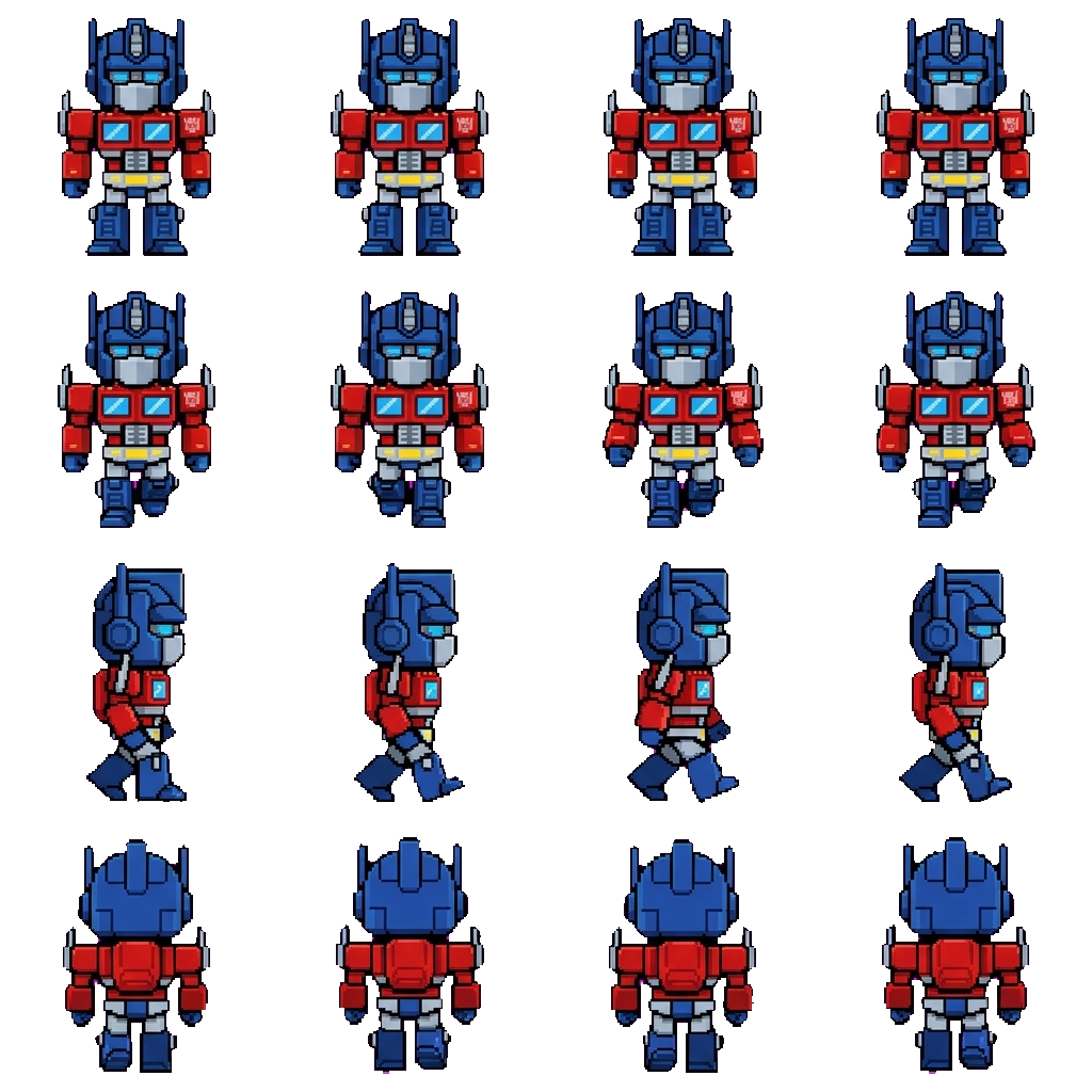 Optimus Prime movement sprite