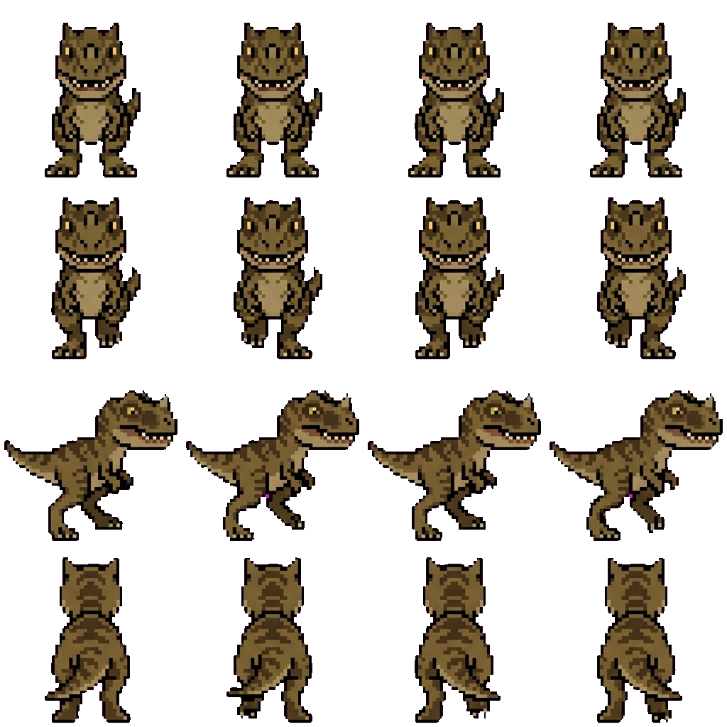 Ceratosaurus movement sprite