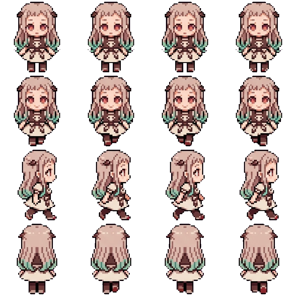 Yashiro Nene movement sprite