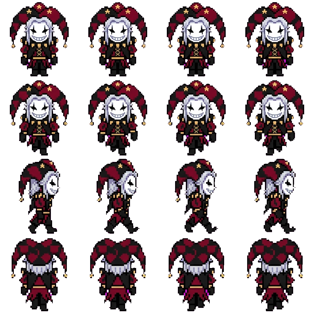 Pierrot movement sprite