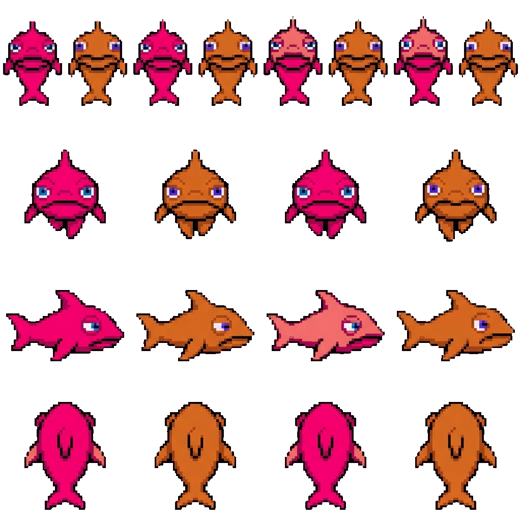 Crappy Looking Fish movement sprite