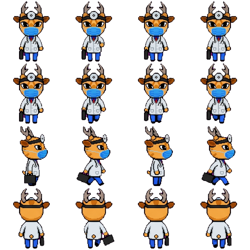 Dr. Harlow movement sprite