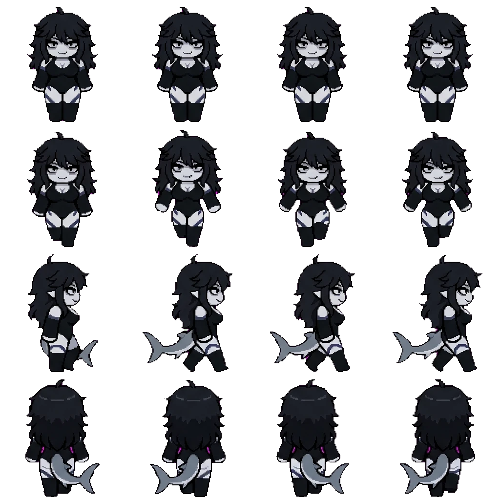 Sharki movement sprite