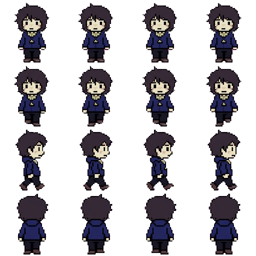 Mike Wheeler movement sprite