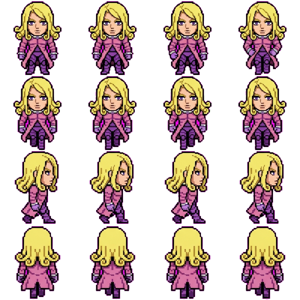 Funny Valentine movement sprite