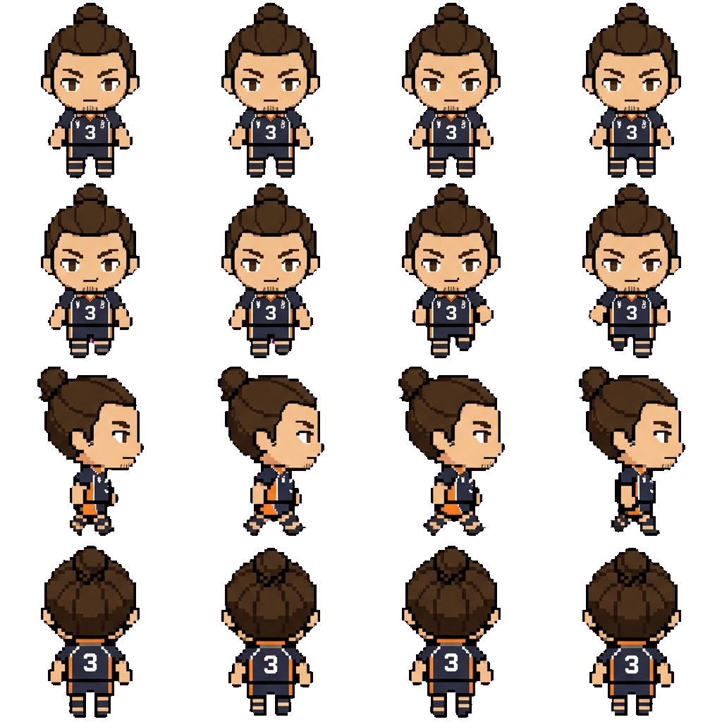 Asahi Azumane movement sprite