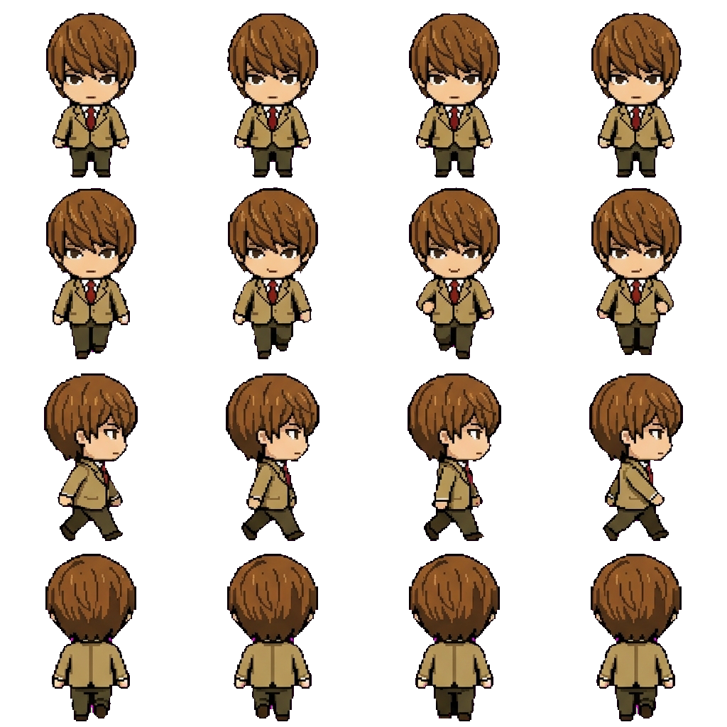 Light (Kira) movement sprite