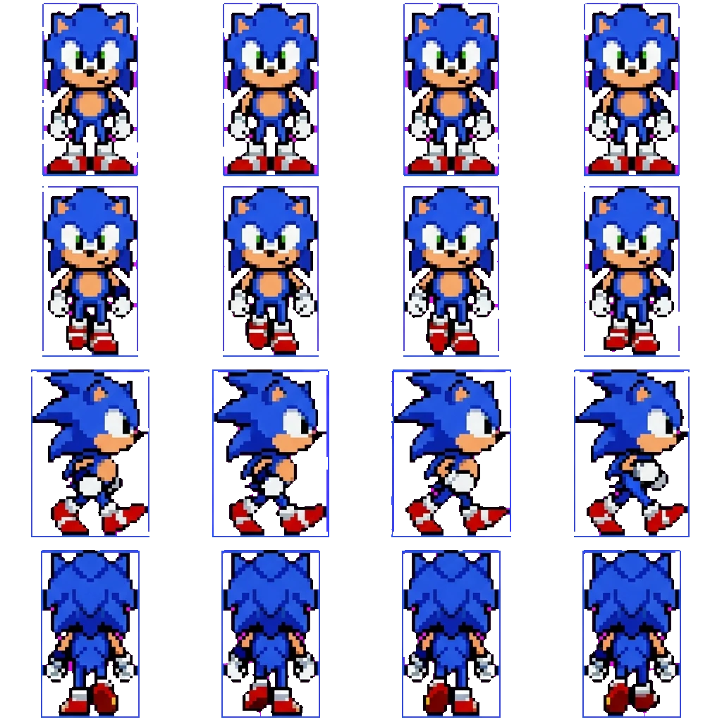 Sonic The Hedgehog movement sprite