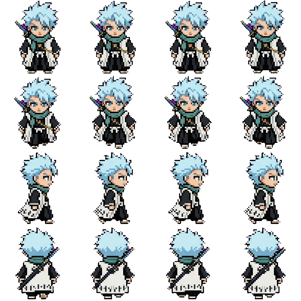Toshiro Hitsugaya movement sprite